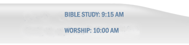 Top Nav Service Times